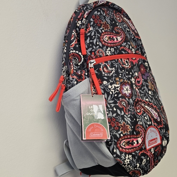 Vera Bradley Coleman 15L Lightweight Outdoor Backpack Daypack Eden Paisley Gray main image 10